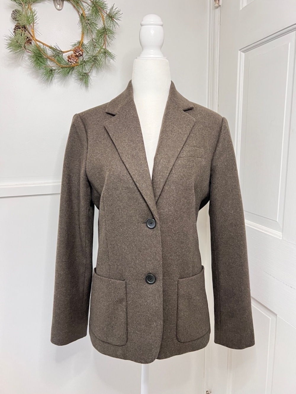 Everlane Wool Academy Blazer in Peat